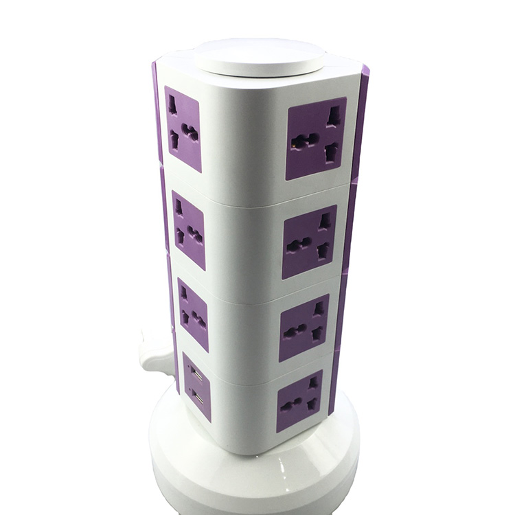 Electric Surge Protector Vertical Power Socket