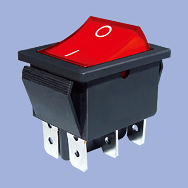 Red Light Illuminated Boat Rocker Switch ကို ပိတ်ပါ။